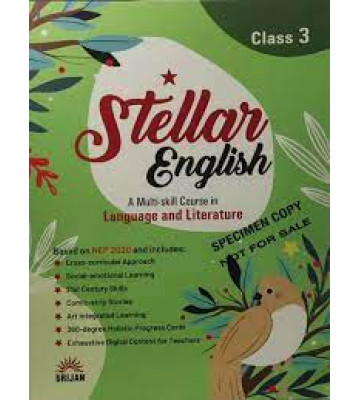 Stellar English A Multi Skill Course In Language And Literature Class - 3 (NEP 2020) Srijan (2023)